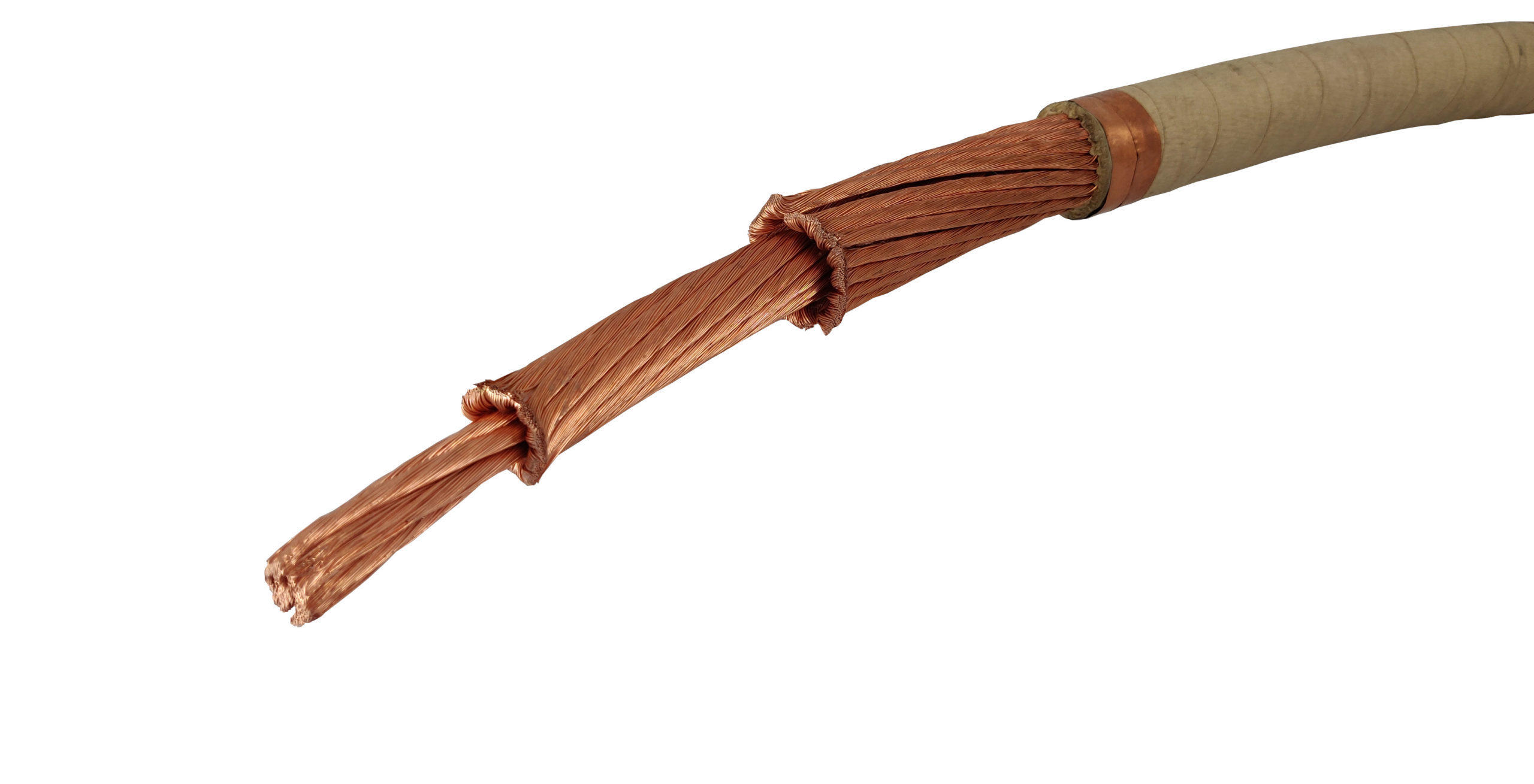 Flexible ropes for winding connections