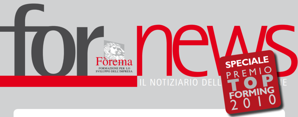 Premio "Top forming 2010" da Fòrema