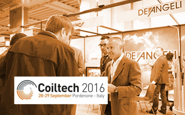 Coiltech 2016 dal 28 al 29 settembre a Pordenone