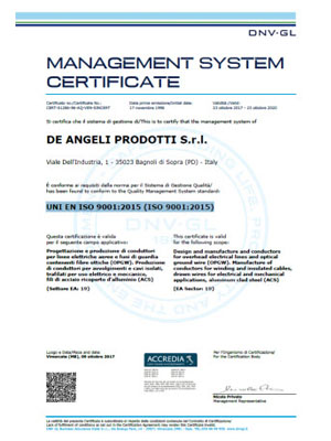 UNI EN ISO 9001:2015