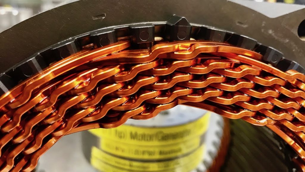 Rotor enamelled automotive