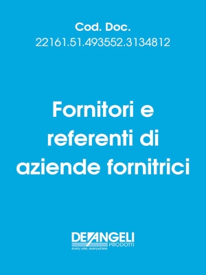 Fornitori e referenti di aziende fornitrici
